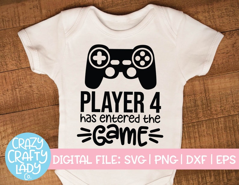 Download Gamer Pregnancy SVG Bundle Player 3 4 Has Entered the Game ...