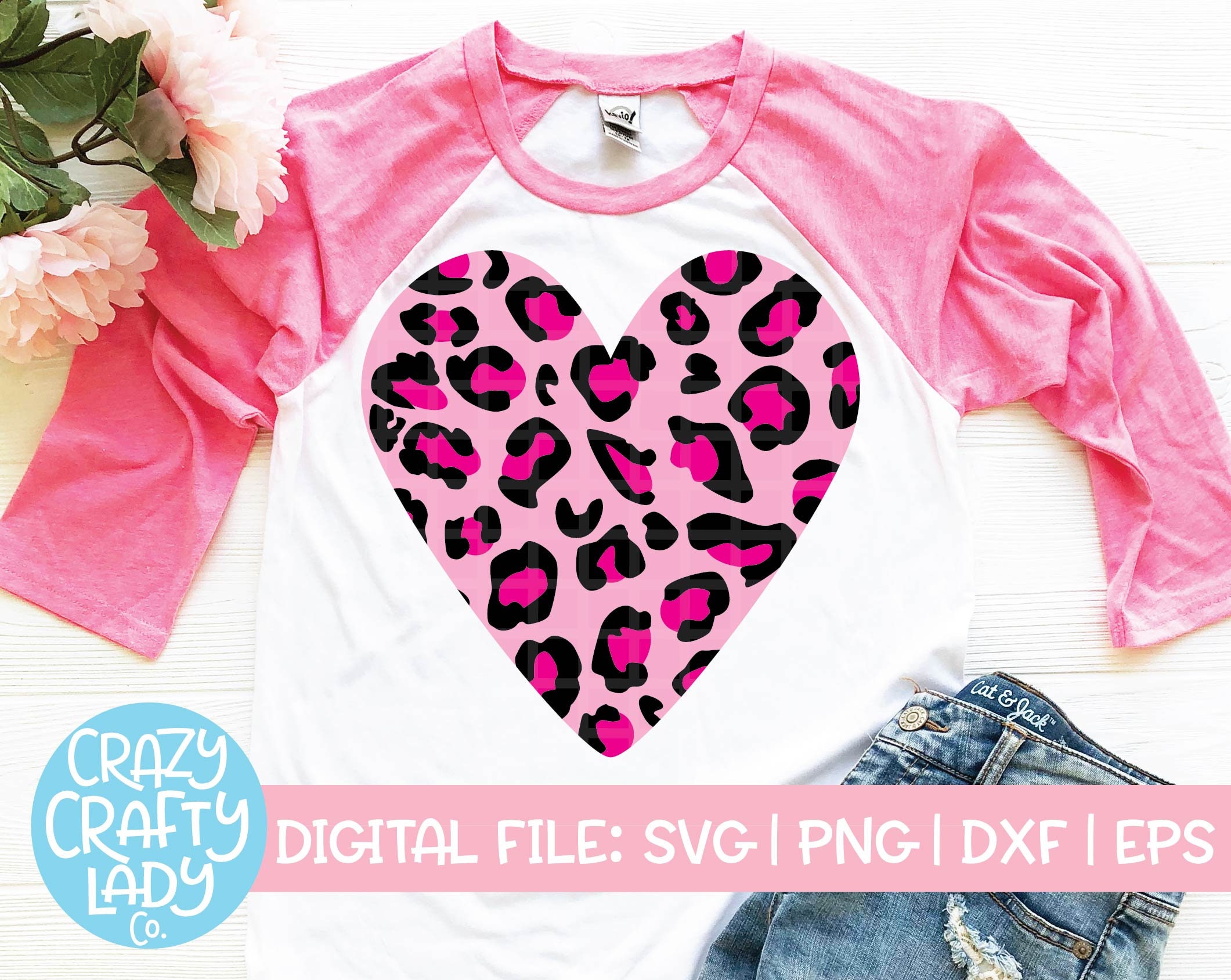 Download Leopard Print Heart SVG Valentine's Day Cut File Cute | Etsy