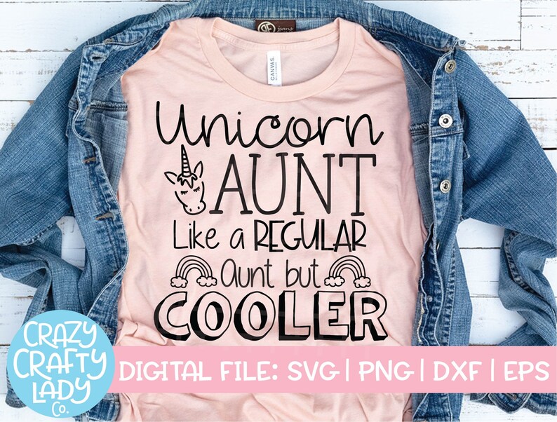 Download Unicorn Aunt SVG Funny Cut File Decal Design Auntie Shirt ...