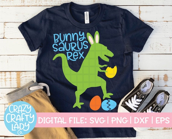 Download Bunnysaurus Rex SVG Easter Cut File Funny Dinosaur Design ...