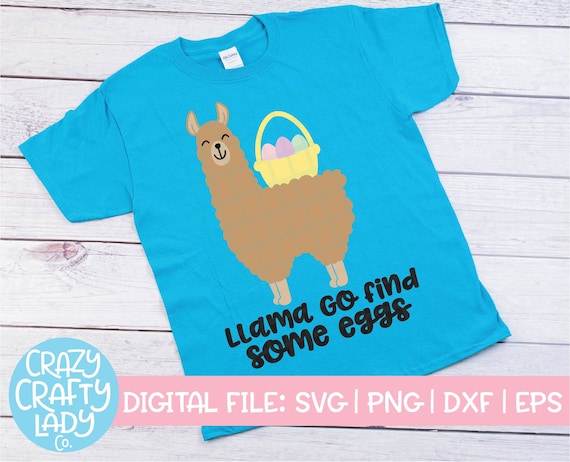 Funny Easter T-Shirt Llama Easter Egg Shirt Kids Funny Easter T-Shirt Llama Easter Egg Shirt Kids