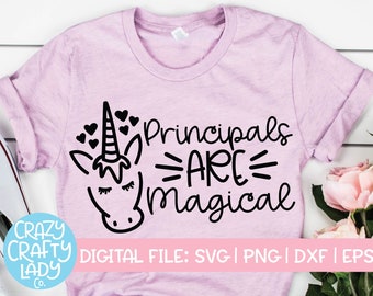 clipart do my homework Principals Are Magical SVG, Back to School Cut File, Teacher Saying, Appreciation Design, Funny Unicorn Quote, dxf eps png Silhouette Cricut