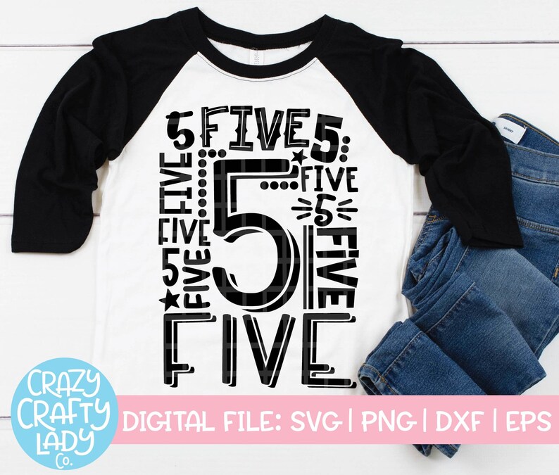 Download 5th Birthday Collage SVG Boy Cut File Girl Party Quote Kid | Etsy