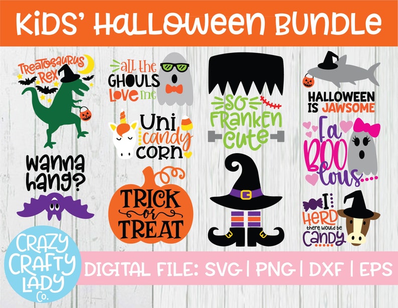 Download Kids' Halloween SVG Bundle Fall Cut File Girl Witch | Etsy