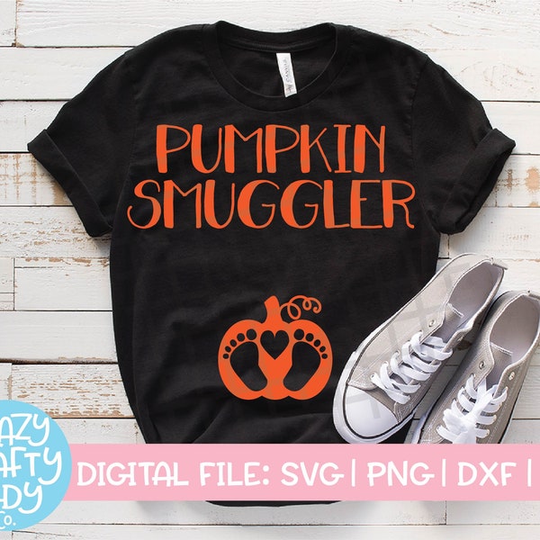 Pumpkin Smuggler SVG, Fall Cut File, Thanksgiving Maternity Design, Halloween Pregnancy Saying, Mom Quote, dxf eps png, Silhouette or Cricut