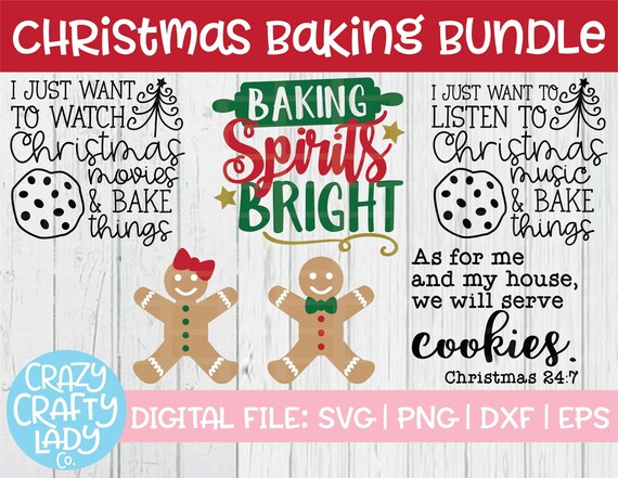 Download Free Christmas Baking Svg Bundle Funny Holiday Cut File Winter Etsy SVG DXF Cut File