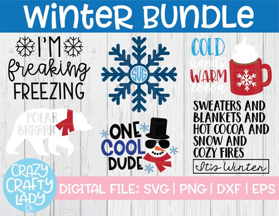 Download Winter Svg Bundle Funny Snow Cut File Snowman Shirt Saying Etsy