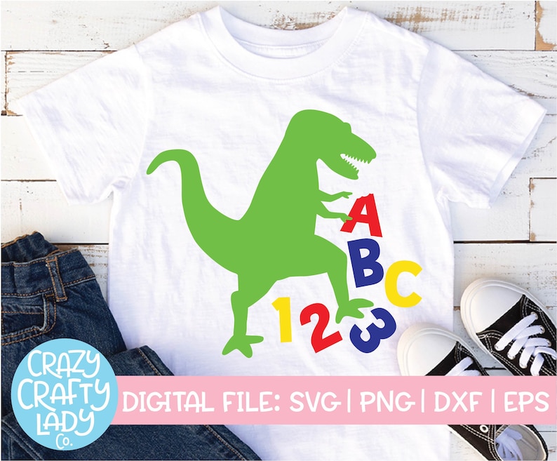 Download School Dinosaur SVG Back to School Cut File Teacher Design | Etsy