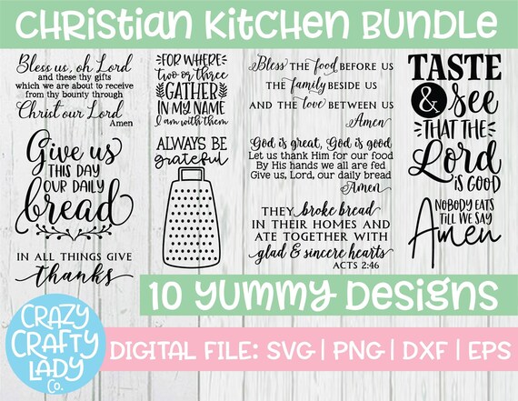 Download Christian Kitchen Svg Bundle Faith Cut File Religious Etsy 3D SVG Files Ideas | SVG, Paper Crafts, SVG File