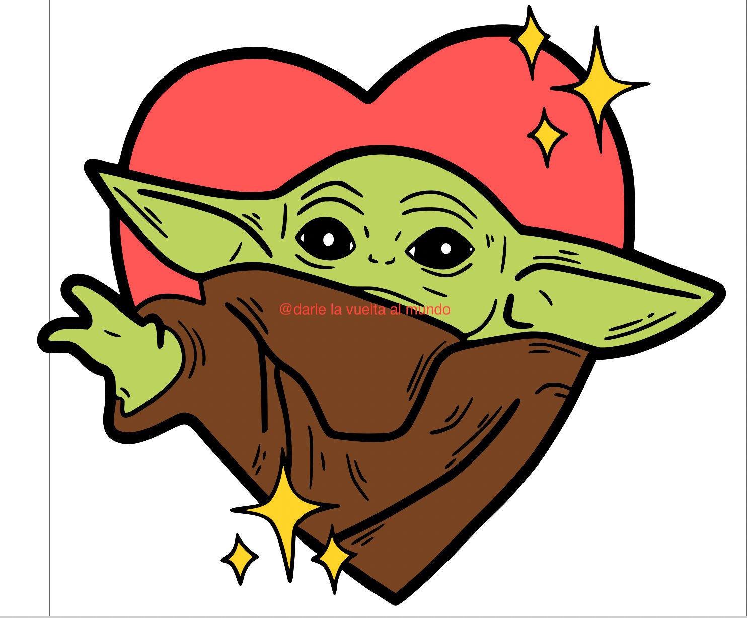 Bebe Yoda San Valentin Clipart Star Wars Le Mandalorian Etsy Canada