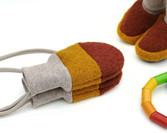 Desired colors! lined wool walk mittens for babies & toddlers