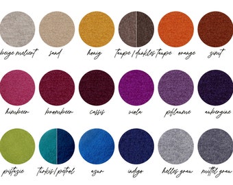 26 Colors Wool Walk COLOR CARD - Purchase of 6 Walk Patterns