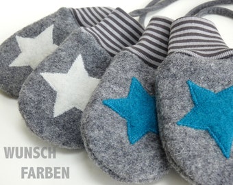 Walk Wunschfarben Fäustlinge Baby Kleinkind / Handschuhe / wool mittens