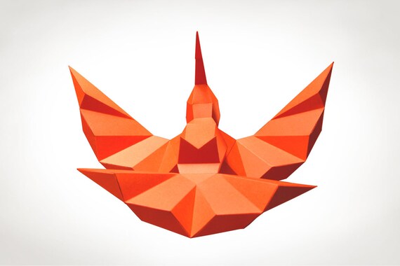 Kolibri Diy Bastelset Bausatz Für Papier Skulptur