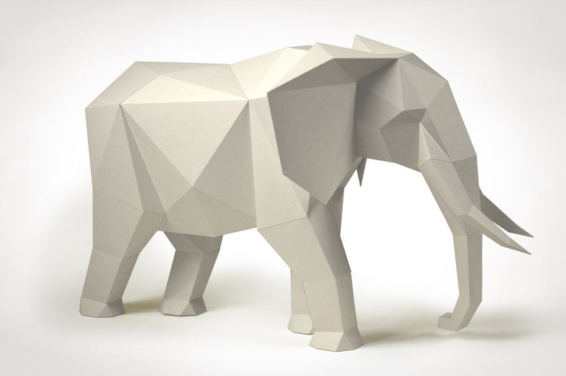 ELEFANT, DIY Bausatz Papier XL image 1