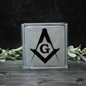 Masonic Decorative Glass Block/with LED Lights