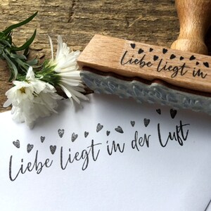 Hochzeit Stempel Liebe liegt in der Luft Hochzeitsstempel Einladung Hochzeit Seifenblasen