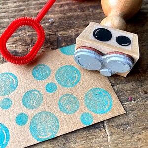 Stempel Seifenblasen Stempel Blubberblasen Motivstempel Hochzeit Geschenkanhänger Einladungskarte Geburtstag Geschenk Kindergeburtstag