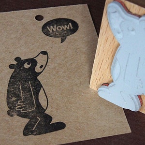 Stempel Bär, Motivstempel Waldtier, Geschenk für Naturliebhaber