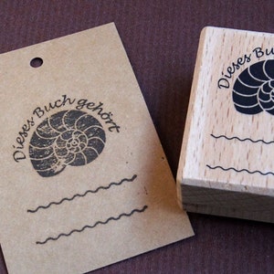 Stempel Dieses Buch gehört Stempel Schnecke Buchstempel Ex Libris Stempel Einschulung Geschenk für Schultüte Kinder Schule