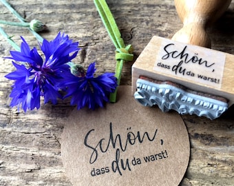 Stempel Schön, dass du da warst Hochzeitsstempel Gastgeschenk Hochzeit DIY