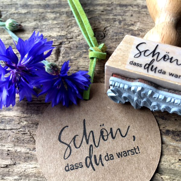 Stempel Schön, dass du da warst Hochzeitsstempel Gastgeschenk Hochzeit DIY