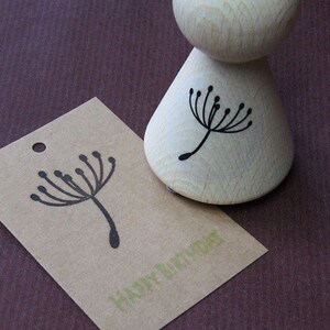 Stempel große Pusteblume, Motivstempel Löwenzahn, Stempel Pflanze zum Verzieren, Pflanzenstempel Schirmchen, Geschenk für Naturliebhaber