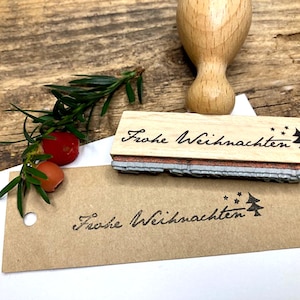Stempel Frohe Weihnachten, Stempel Weihnachten, Weihnachtsstempel für Geschenkanhänger, Fröhliche Weihnachten, Stempel für Weihnachtspost