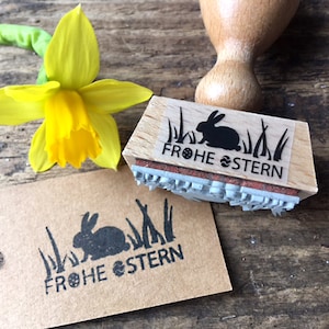 Stempel Frohe Ostern Stempel Ostern Geschenk Osterstempel Osternest Kleinigkeit Osterkörbchen Ostergeschenk Stempel Geschenk Anhänger