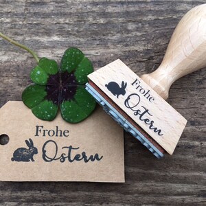 Stempel Frohe Ostern Stempel Ostern Geschenk Osterstempel Osternest Kleinigkeit Osterkörbchen Ostergeschenk Stempel Geschenk Anhänger