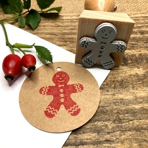 Stempel Weihnachten Lebkuchenmann, Stempel für Weihnachtsbäckerei, Holzstempel Pfeifenmann, Motivstempel Kekse