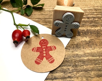 Christmas stamp gingerbread man, stamp for Christmas baking, wooden stamp pipe man, motif stamp cookies