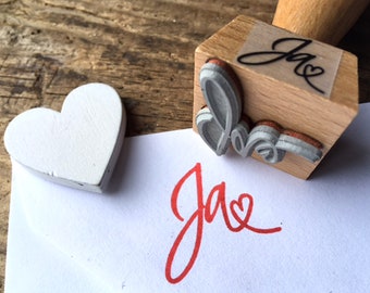 Hochzeitsstempel Ja Stempel Hochzeit Einladungskarte DIY