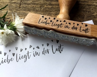 Hochzeitsstempel Liebe liegt in der Luft Stempel Einladung Hochzeit Seifenblasen