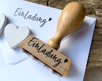 Stempel Einladung Hochzeit DIY Hochzeitsstempel