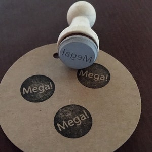 Stempel Mega! Ministempel für Lehrer, Toll, Prima, Spitze, Lehrerstempel