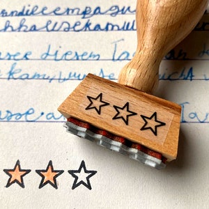 Stempel Sterne Lehrerstempel 3 Sternchen Lobstempel Lehrer Schule Abschied Geschenk Motivationsstempel