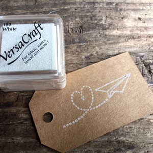 VersaCraft Mini Stempelkissen - Weiß, 180 White, 25 x 25 mm
