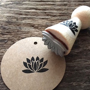 Stempel Lotus Yogastempel Lotusblume Yoga spirituelles Geschenk für Yogalehrer