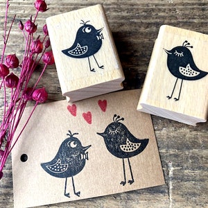 Stempelset Vogelhochzeit Stempel Vogel Pärchen Liebe Geschenk Hochzeitsstempel Einladung Hochzeit