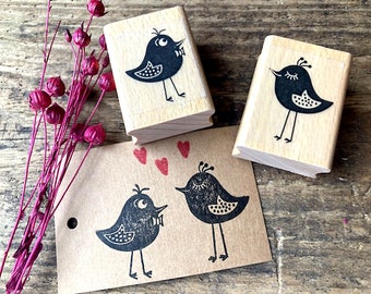 Stamp set bird wedding stamp bird couple love gift wedding stamp invitation wedding