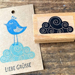 Stempel Wolke Stempel Wetter Motivstempel für Himmel zur Gestaltung von Karten Lesezeichen Geschenkpapier Geschenk zum Geburtstag