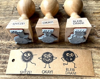 Teacher Stamp Set SPITZE OKAY STAY TUNED Teacher Stamp School Stamp Set German Elementary School Farewell Teacher Gift for Teachers