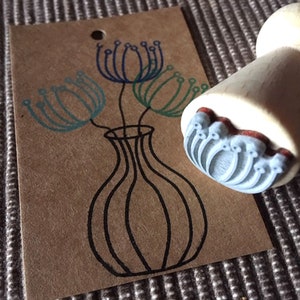 Stempel Blüte, Motivstempel Blume, Blumenstempel für Blumenstrauß, Geschenk für Naturliebhaber
