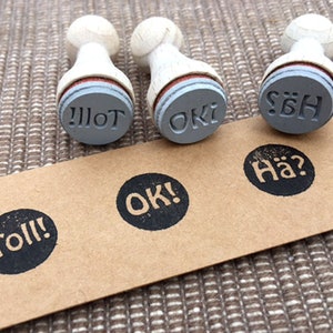 Lehrerstempel Toll! Ok! Hä? Ministempel Lehrer Stempel deutsch witzig Geschenk Schule Abschied Lehrerin