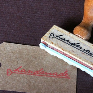 Stempel handmade Textstempel für Marmelade und Selbstgemachtes, Holzstempel für Handgemachtes
