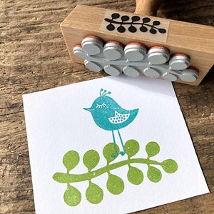 Stempel Zweig,  Motivstempel Blätter,  Pflanzen Stempel für Geschenkanhänger, Ranken für Geschenkpapier Karten,  Geschenk für Naturliebhaber
