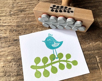 Stempel Zweig,  Motivstempel Blätter,  Pflanzen Stempel für Geschenkanhänger, Ranken für Geschenkpapier Karten,  Geschenk für Naturliebhaber