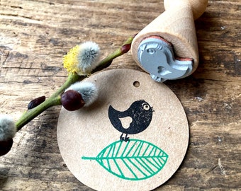 Stamp bird Motif stamp little bird for gift tags, cards, bookmarks, gift for girlfriend