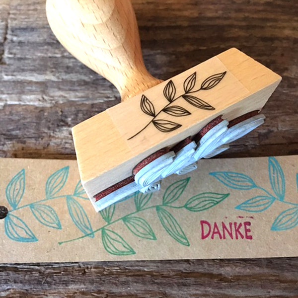 Stempel Ranke Stempel Blätter Pflanzenstempel für Geschenkanhänger Geschenkpapier Karten Geschenk zum Geburtstag